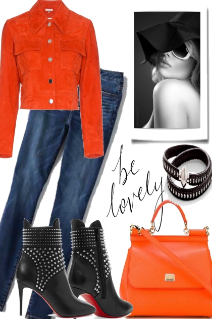 ORANGE IN THE CITY FOR DARK FALL DAYS- Modna kombinacija