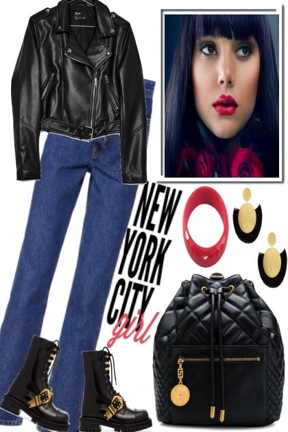 BIKER JACKET FOR THE NYC GIRL- Combinazione di moda