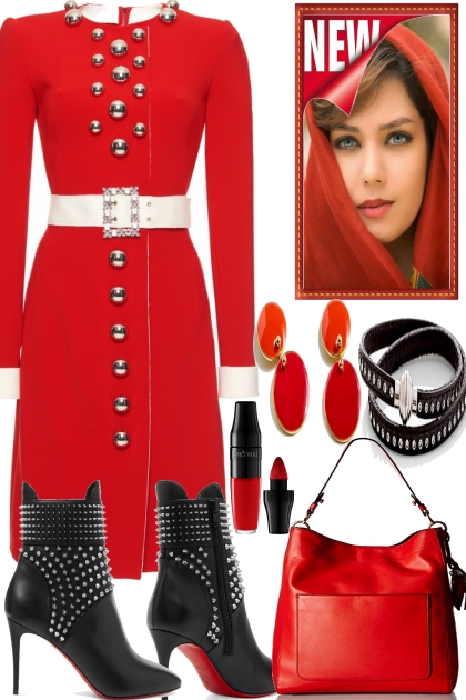 RED FOR ROME- Fashion set