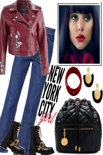 LEATHER JACKET IS ALWAYS AGOOD CHOICE- Fashion set