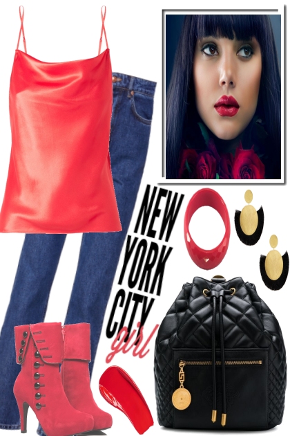 RED LIPS IN NYC- combinação de moda