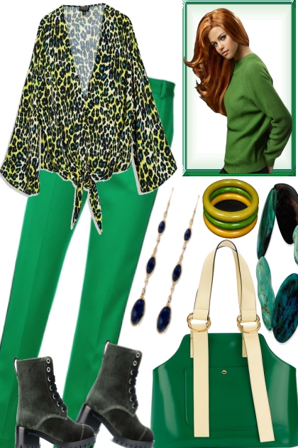 GREEN LEO- Combinazione di moda