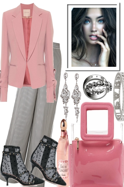 Pink up your greys, Girl- Combinazione di moda