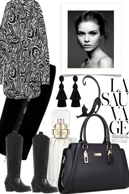 BLACK AND WHITE FOR TONIGHT- Combinazione di moda