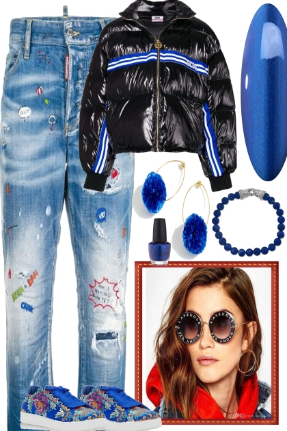The blues go every day- Fashion set