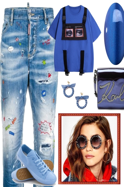 KARL AND THE BLUES- Combinazione di moda