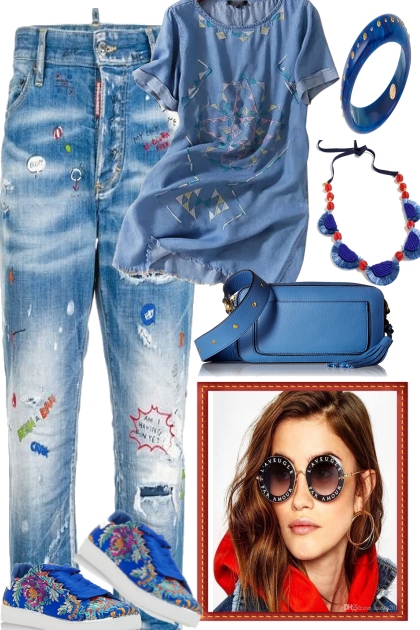 Blues for the Blue Jeans- Combinaciónde moda