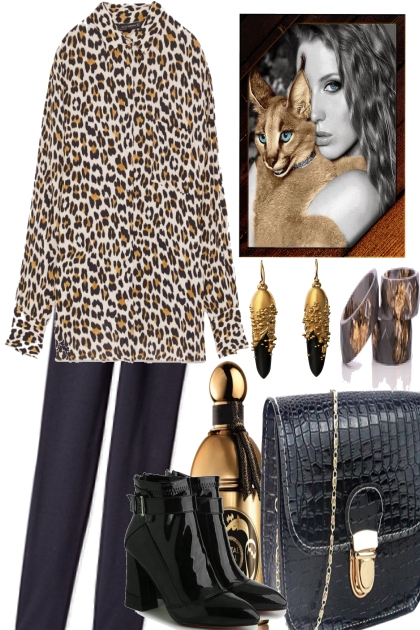 THE GIRL AND HER CAT- Fashion set