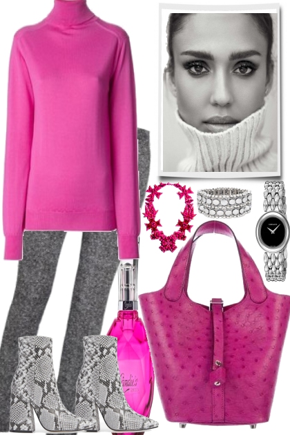 CASUAL WITH PINK- Fashion set