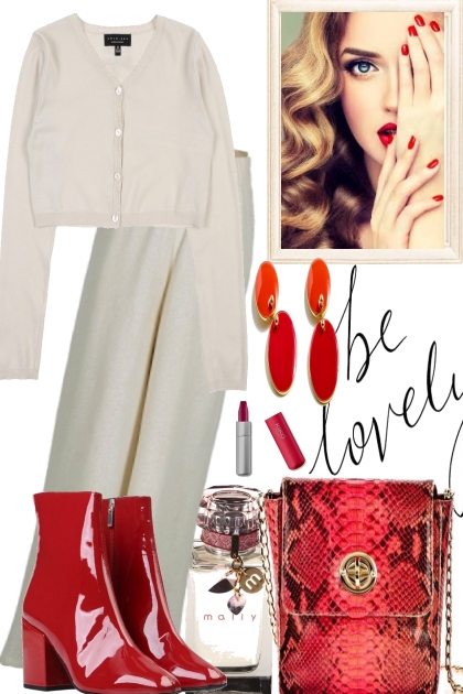 RED FOR THE WHITES- Fashion set