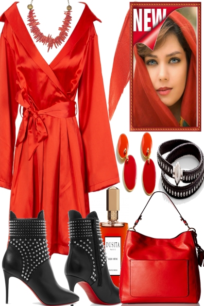 LITTLE RED DRESS.- Fashion set