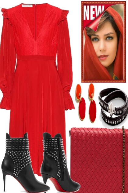 RED, THE NEW BLACK- Fashion set