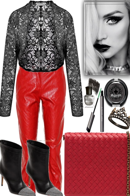 LADY WITH RED- Fashion set