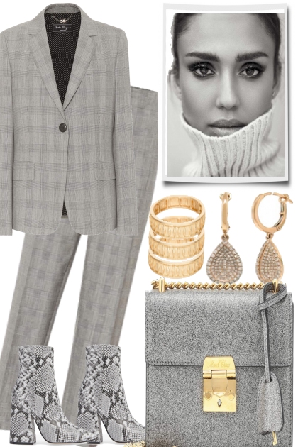 GOLD FOR GREY- Combinazione di moda