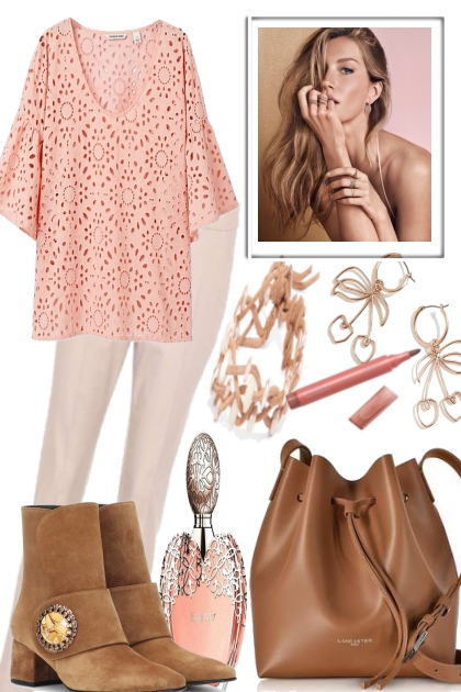 Cognac with roses- Combinazione di moda