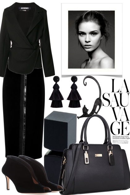 CHIC AND BACK IN BLACK- Combinazione di moda