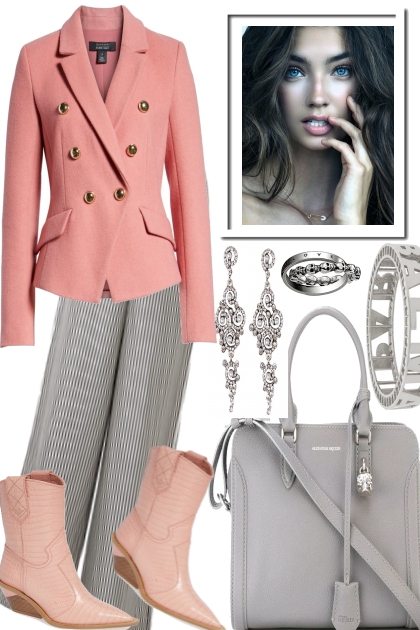 SOFT ROSE IN GREY- Fashion set