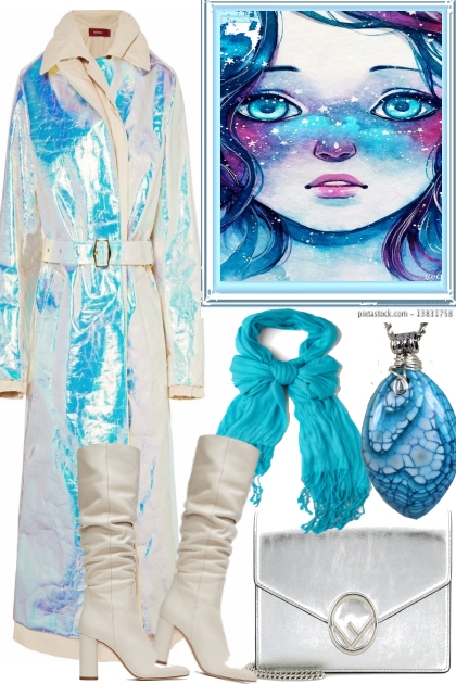 WARM COAT FOR A ICY GIRL- Fashion set