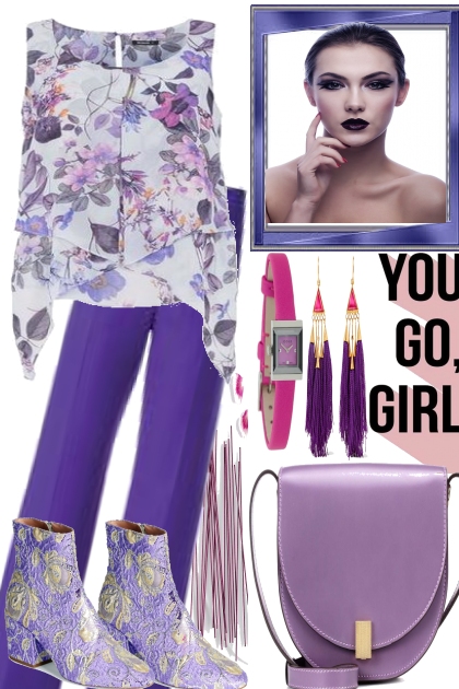 PURPLE FALL- Fashion set