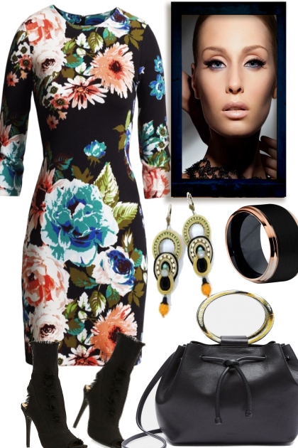 WINTER FLOWERS..- Fashion set