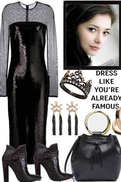 BLACK FOR A COCKTAIL PARTY- Fashion set
