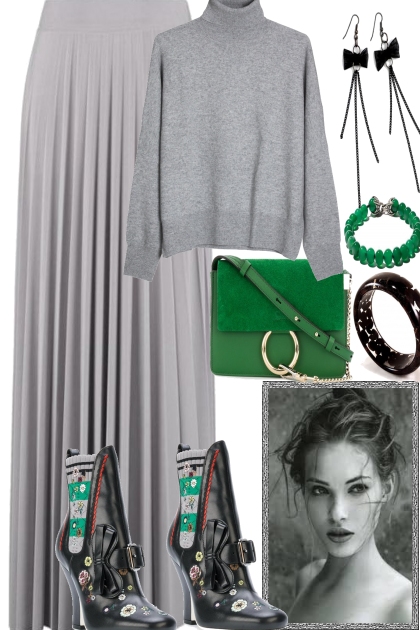  BIT GREEN, BIT GREY- Fashion set