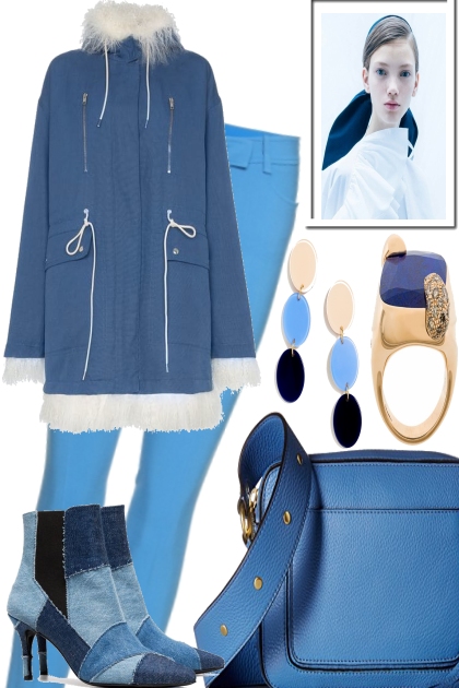 Warm in the city blues- Fashion set