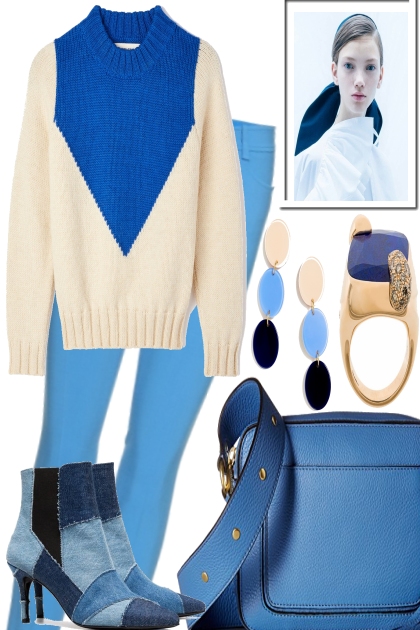 BLUE BEAUTY- Fashion set