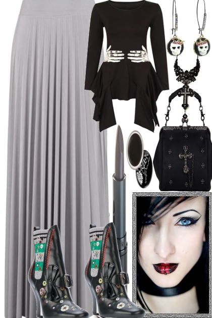 BIT GOTHIC IN THE CITY- Combinaciónde moda