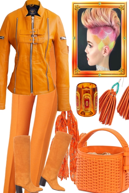 It´s all orange- Fashion set