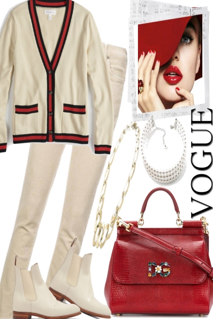 RED & WHITE- Combinazione di moda