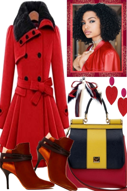 So pretty the red coat- コーディネート
