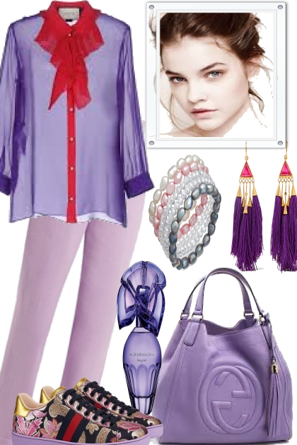 Touch of red lavender- Fashion set