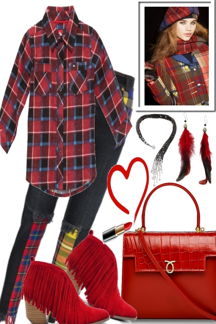 Plaids for plaids- Combinazione di moda