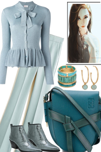 AQUA FOR A TRIP TO THE COAST- Combinazione di moda