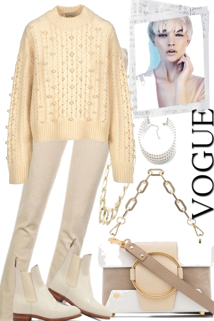 Lovely winter whites- Combinaciónde moda