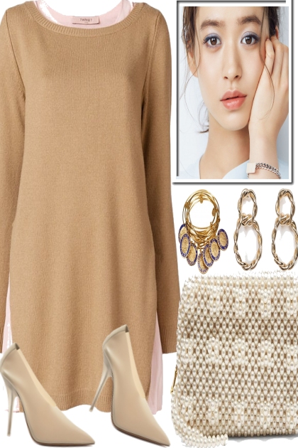 LOVELY IN BEIGE- Combinazione di moda