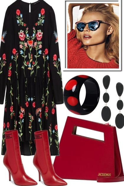 SO PRETTY IN WINTER FLOWERS- Combinazione di moda