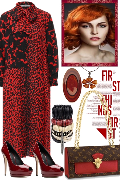 RED LEO IN THE CITY- combinação de moda