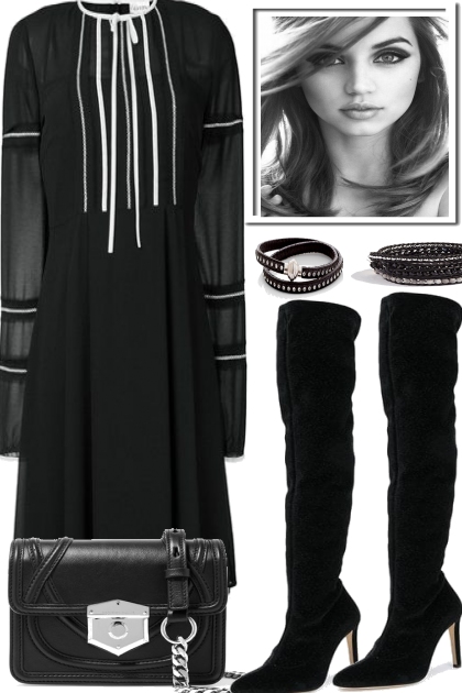 FALL IN BLACK- Fashion set