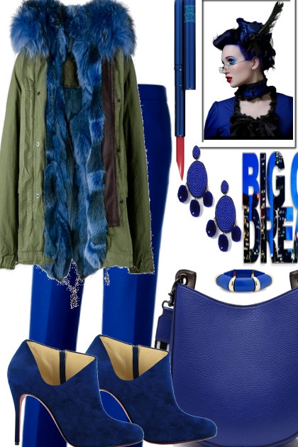 PARKA FOR THE BLUES- Fashion set