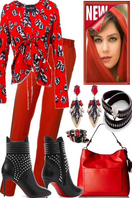 IN THE CITY, IN RED- Fashion set