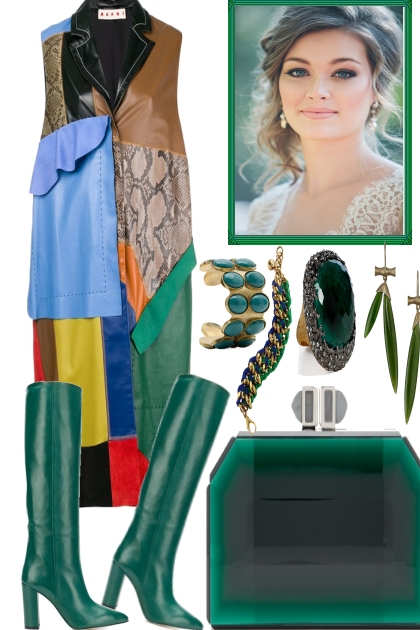 COLOR YOUR GREEN- Fashion set