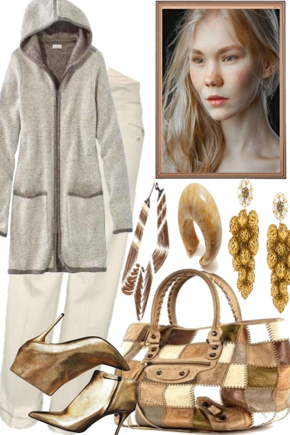 Golden and comfy- Fashion set