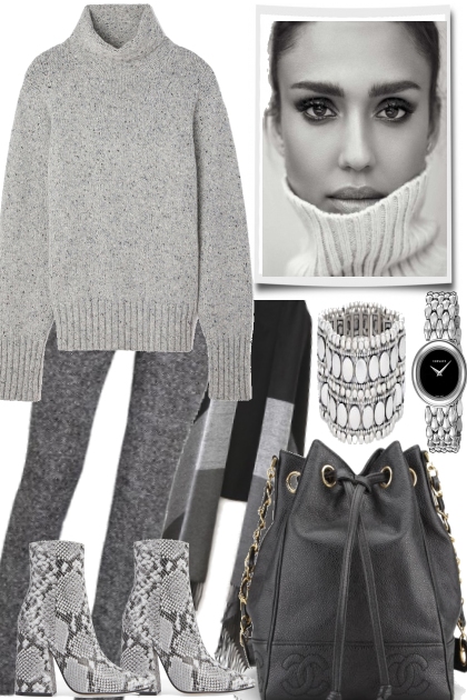 SO GREY, SO COMFY- Fashion set