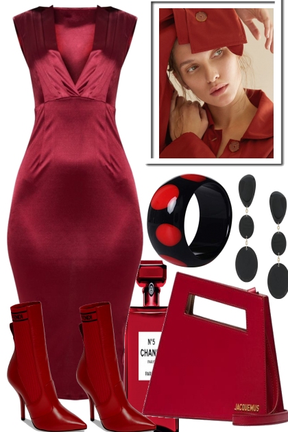 COCKTAILS IN RED- Fashion set