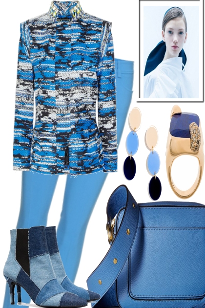 GO IN THE BLUES- combinação de moda