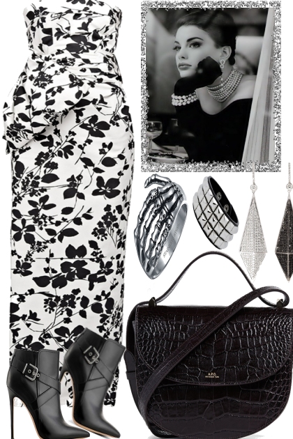 BLACK AND WHITE TONIGHT- combinação de moda