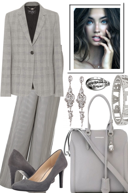 PERFECT DAY IN GREY- Fashion set
