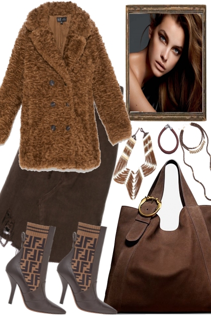 WARM WINTER COAT.- combinação de moda